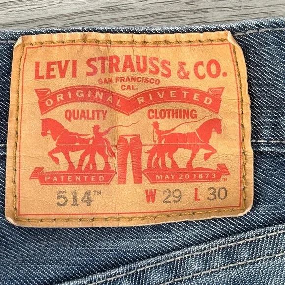 Levi Strauss 514 Men's Jeans Sz 29X30 - Picture 4 of 7